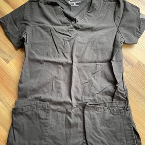 Black scrub top